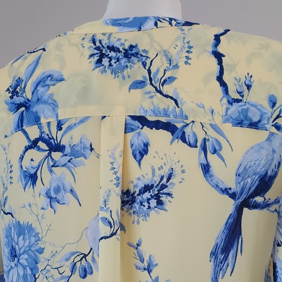 Yellow Floral Talbots Top, Sz M, NWOT - Picture 8 of 12